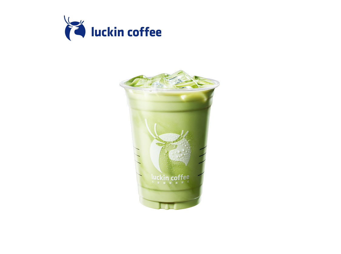 鲜奶抹茶拿铁